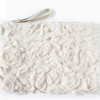 KrisKlank White Flower Clutch Bag